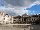 The central courtyard of Somerset House, London, 1776, by Sir William Chambers