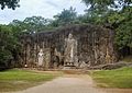 The figures are thought to date from around the 10th century and belong to the Mahayana Buddhist school, which enjoyed a brief heyday in Sri Lanka during this time.