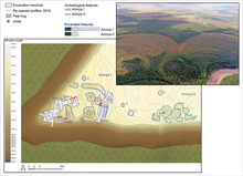 Map of Amnya I and II, with aerial photography overlayed