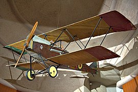 Flugzeug des Typs SVA 10, mit dem D’Annunzio 1918 nach Wien flog