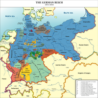 The German Empire and its constituent countries in 1914