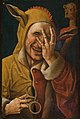 Netherlandish (possibly Jacob Cornelisz. van Oostsanen) Laughing Fool ca. 1500 Oil on panel, 13 13/16 x 9 in. Davis museum