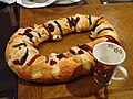 A Mexican rosca de reyes