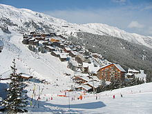 Station de Méribel-Mottaret en hiver