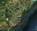 Image 43Satellite view with border (from Outline of Monaco)