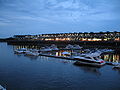 Another image of the Old Port at night.