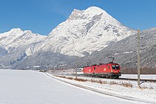 EC 163 Transalpin bij Flaurling op 10 januari 2017