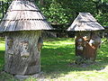 Tradicional beehives, Wallachia, Czech Republic