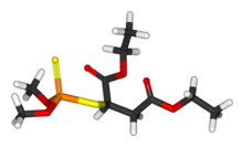 3D representation of malathion