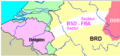 Image 7Map showing the area of West Germany occupied by Belgian forces after the Second World War, known as FBA-BSD (from History of Belgium)