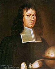 James Gregory, discoverer of the infinite series and designer of the first practical reflecting telescope, the Gregorian telescope.[148]