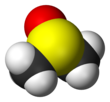 Spacefill model of dimethyl sulfoxide