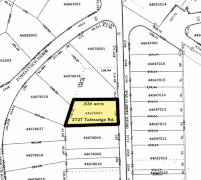 In the United States, a plat (plan) is a cadastral map, drawn to scale, showing the divisions of a piece of land.