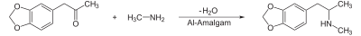 Synthesis of MDMA from piperonal