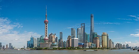 View of Lujiazui from The Bund during the day