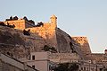 Valletta, watch tower at sunset