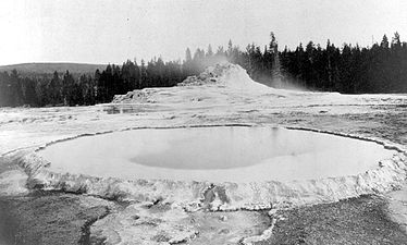 William Henry Jackson, 1872. Crested Pool is in the foreground.