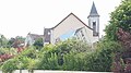 La mairie et l'Église Saint Rémi.