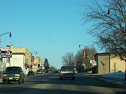 Downtown Fox Lake in February 2009