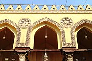 Detail of the keel arches and stucco decoration