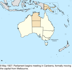 Map of Australia; for details, refer to adjacent text