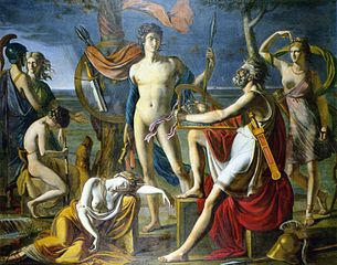 Paul Duqueylar, Ossian chantant ses vers, 1800, musée Granet