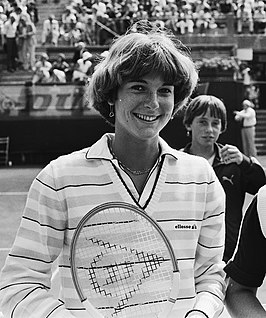 Marcella Mesker in 1980 te Scheveningen