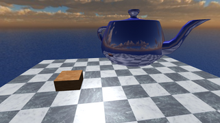 Environment mapping on the teapot