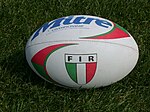 Ballon de rugby italien.