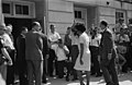 Image 9 Stand in the Schoolhouse Door Photograph: Warren K. Leffler; restoration: Adam Cuerden Vivian Malone entering Foster Auditorium on June 11, 1963, to register for classes at the University of Alabama through a crowd that includes photographers, National Guard members, and Deputy U.S. Attorney General Nicholas Katzenbach. During the Stand in the Schoolhouse Door, George Wallace, the Democratic Governor of Alabama, stood at the door of the auditorium to try to block the entry of two black students, Malone and James Hood. Intended by Wallace as a symbolic attempt to keep his inaugural promise of "segregation now, segregation tomorrow, segregation forever", the stand ended when President John F. Kennedy federalized the Alabama National Guard and Guard General Henry Graham commanded Wallace to step aside. More selected pictures