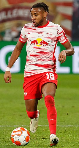 Nkunku namens RB Leipzig in november 2021.