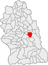 Location in Hunedoara County