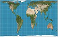 Image 5 Gall–Peters projection Map: Strebe, using Geocart The Gall–Peters projection, named after James Gall and Arno Peters, is a specialization of a configurable equal-area map projection known as the cylindrical equal-area projection. It achieved considerable notoriety in the late 20th century as the centerpiece of a controversy surrounding the political implications of map design; Peters promoted it as a more faithful representation than the Mercator projection, which inflates the sizes of regions farther from the equator and thus makes the (mostly technologically underdeveloped) equatorial countries appear smaller and therefore, according to Peters, less significant. More selected pictures