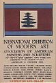 Armory Show poster, 1913, Internationally groundbreaking exhibition of Modern art