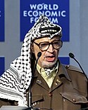 Yasser Arafat at 'From Peacemaking to Peacebuilding' at the Annual Meeting 2001 of the World Economic Forum