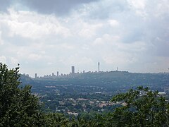 The Johannesburg skyline.