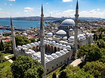 Süleymaniye Mosque, Istanbul, Turkey, by Mimar Sinan, 1550-1557[131]