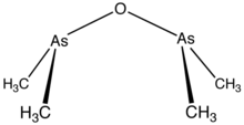 Line structure model of cacodyl oxide