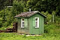 Shack near railway line