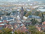 Blick vom Odenwald auf Weinheim