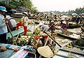 A floating market on the Mekong River