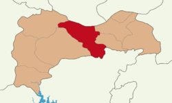 Vị trí của Erzincan