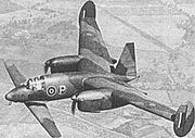 Miles M.39B exemplo de asa em tandem.