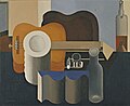 Still Life by Le Corbusier, 1920, which blends the geometric cubist style with classical techniques of shading and representation, as well as order and clarity.