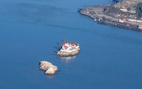 Vue aérienne des Brother Island