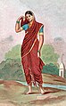 Image 34Hindu lady wearing sari, one of the most ancient and popular pieces of clothing in the Indian subcontinent. (from Fashion)