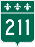 Route 211 marker