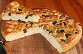 My Homemade Focaccia with olives, sage and rosemary.