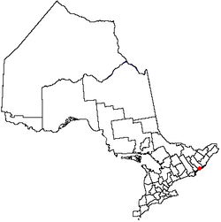 Ligging van Kingston in Ontario, Kanada