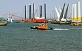 Windfarm construction in Lowestoft harbour